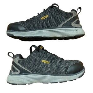 Keen Outdoors Steel Toe Worker Lowtop Cushioned Black Shoes Women's 6.5